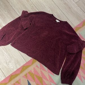 Nordstrom Bp ruffle sleeve sweater.